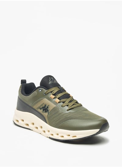 اشتري Men's Mesh Textured Walking Shoes with Lace-Up Closure في الامارات