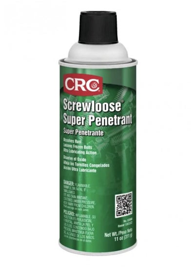 Buy CRC Screwloose Super Penetrant 03060 11 WT OZ, Plastic Safe Aerosol for Corroded Fasteners, Seized Mechanical Components in UAE