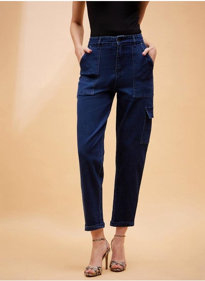 اشتري High Rise Multi Pockets Balloon Fit Jeans في السعودية