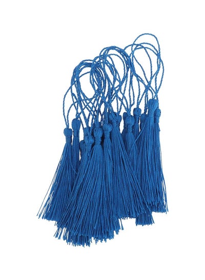 Buy Milisten 20 X Soft Silky Tassels With Hanging Earrings For Diy Art And Crafts Making Supplies For Jewellery Bookmark Curtain Bow (Blue) -- Blue in Egypt