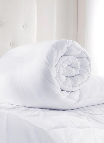 اشتري Luxury King Size Quilted Down Duvet Insert Cotton White  200x220cm في الامارات