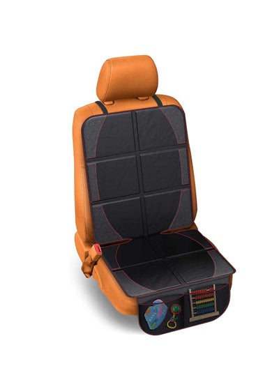 Buy Car Seat Protector Cushion Mat Waterproof Fabric Child Baby with Storage Pockets for Sedan Trunk Leather and Bottom in UAE