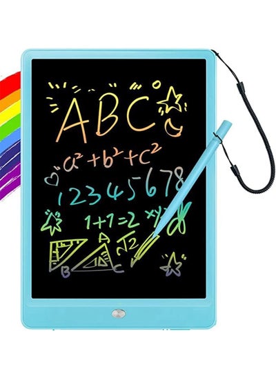 Buy Kids Drawing Board Colorful  10 Inch LCD Writing Erasable and Reusable Pad in UAE