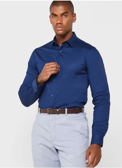 اشتري Stretch Cotton Slim Fit Shirt في السعودية