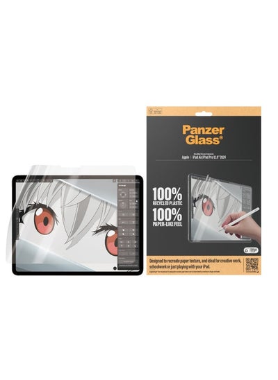 Buy PanzerGlass GraphicPaper Screen Protector for Apple iPad Air 13" M2 / iPad Pro 13" M4 2024| For Drawing/Sketching/Designing, Anti-Glare Scratch Protection, Works w/ Apple Pencil & Other Stylus in UAE