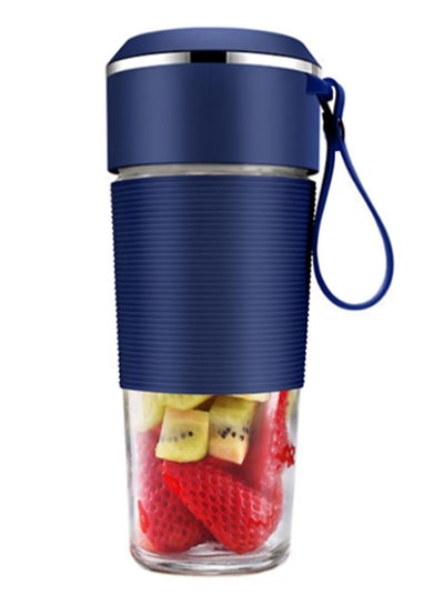 اشتري Personal Blender for Shakes & Smoothies Portable Rechargeable Blender With Six Blades Head (Blue) في الامارات