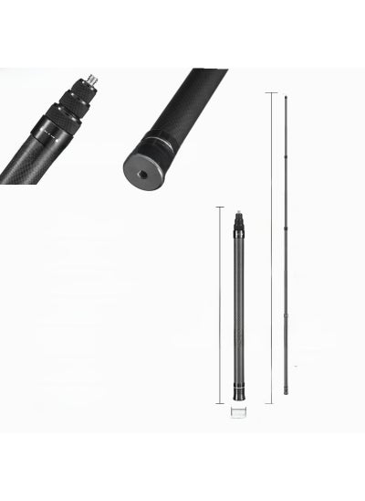 Buy Carbon Fiber 2.9m Extendable Selfie Stick for Insta360 1.5 m black 7 sections in Saudi Arabia