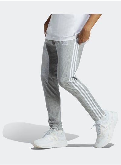 Buy Essentials Single Jersey Tapered Open Hem 3-Stripes Joggers in Egypt