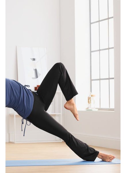 Buy Women Sportswear Fit Yoga Track Pants, Black in UAE