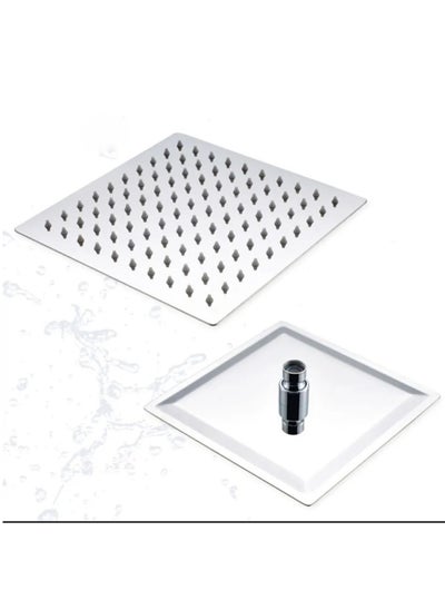 Buy A heavy square stainless steel shower pan or bathroom shower head will distribute water beautifully in your bathroom. (Nickel Chrome, 20×20) in Egypt