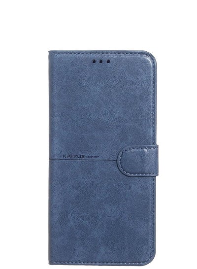 Buy Kaiyue Flip Leather Full Cover for Samsung Galaxy A10S - Blue in Egypt