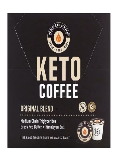 اشتري Keto Coffee Pods  Original Blend  Medium Roast  16 Pods  0.53 oz  15 g  Each في الامارات