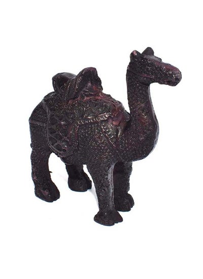 Buy Decorative Egyptian souvenirs gift handmade Home decor collectibles Sculptures animals (Standing Camel 2- burgundy - 7.5 CM Long) in Egypt