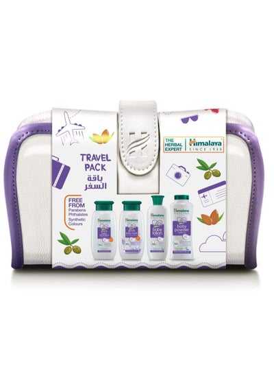 Buy Baby Care Travel Set with Baby Shampoo, Baby Wash, Baby Powder and Baby Bath in Saudi Arabia