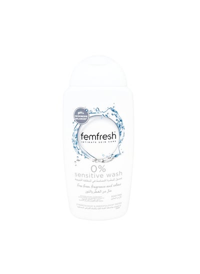 اشتري Femfresh Intimate Skin Care 0% Wash, 250ml في الامارات