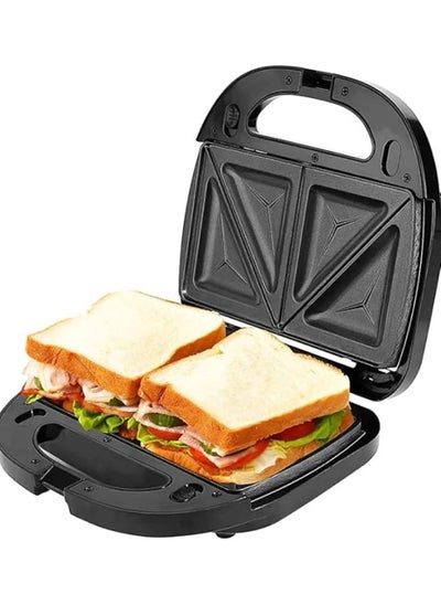 Buy Sandwich maker, 1000 watts, with Italian technology, practical black color, for quick preparation in the kitchen, model JMK2003 in Egypt