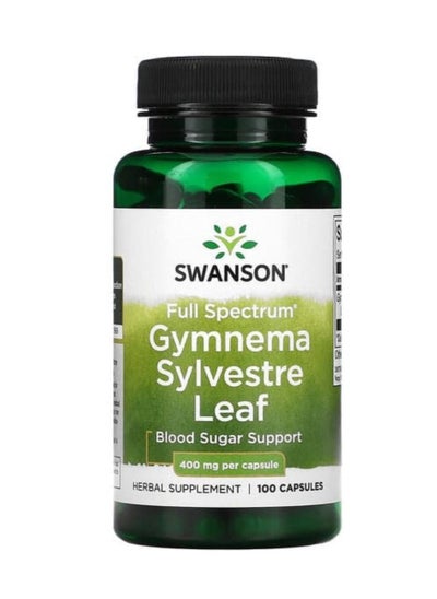 Buy Gymnema Sylvestre Leaf 400mg Herbal Supplement - 100 Capsules in UAE