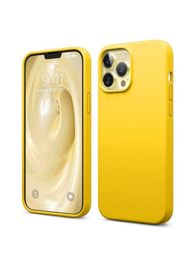 اشتري Silicone Case with Microfiber Lining (Yellow, 6.1in, Apple iPhone 13 Pro) في مصر