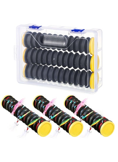 Buy 3 Pack Fishing Line Storage Holders Organizer, Keep Your Fishing Lines Entanglement Free, Fishing Line Spooler Winder, Fishing Line Hook and Leader Keeper with Rigging Spools in UAE