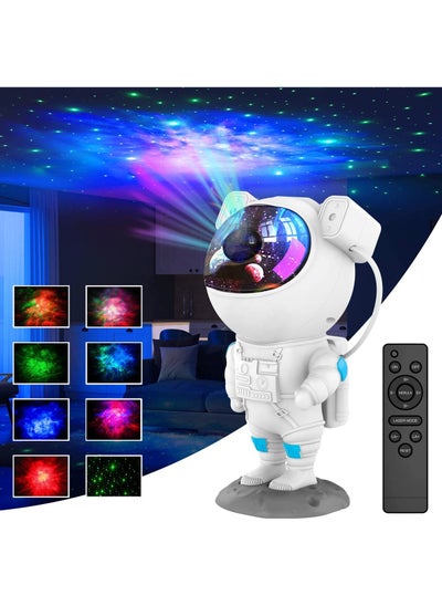 Buy Astronaut Galaxy Projector Night Light with Remote Control | Multi-Color LED Nebula Effects | Star Projector for Kids, Bedrooms, and Home Decor in UAE