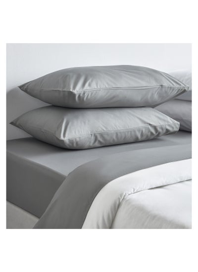 Buy Cotton Percale 200 Thread Count Queen Fitted Sheet - 160x200 cm in Saudi Arabia