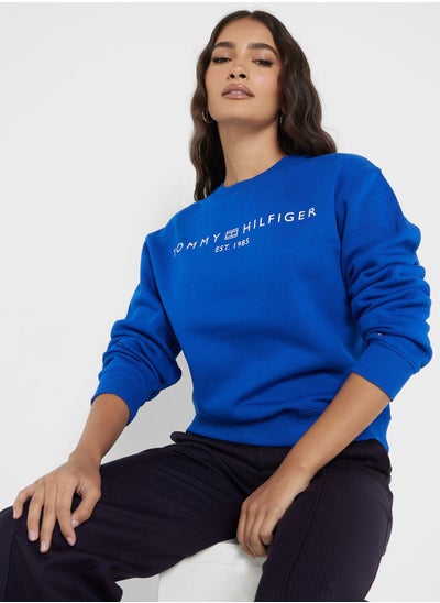 اشتري Crew Neck Logo Sweatshirt في السعودية