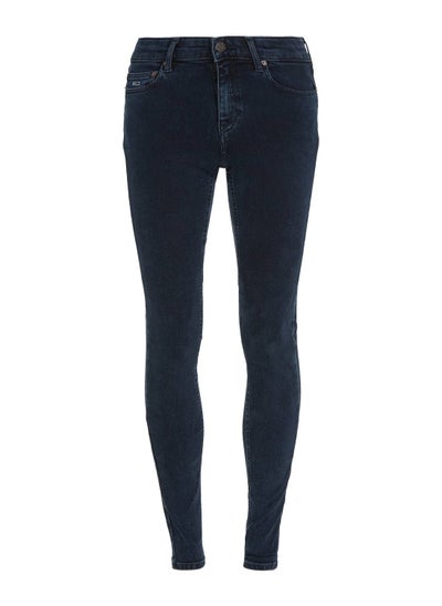 Buy Women's Nora Mid Rise Skinny Jeans, Navy in Saudi Arabia