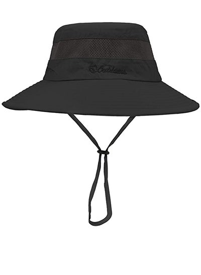 Buy Fishing Hats for Men Women Wide Brim Mens Summer Sun Hats Bucket Cap Outdoor Black 1 Top in Saudi Arabia