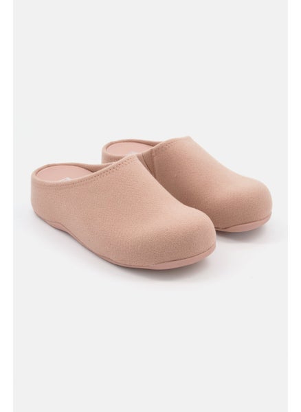 اشتري Women Shuv Felt Slip On Clogs, Beige في السعودية