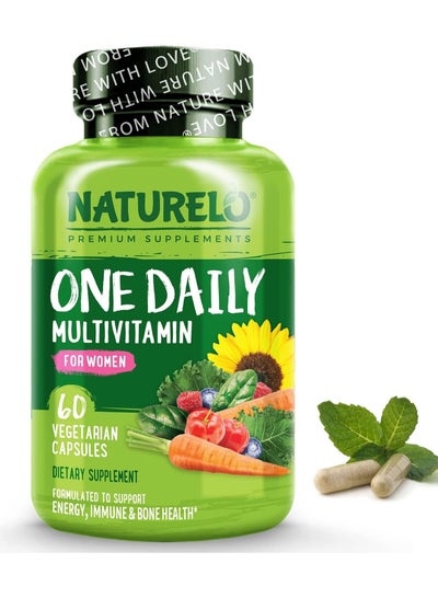 Buy One Daily Multivitamin For Women 60 Vegetarian Capsules Dietary Supplement in UAE