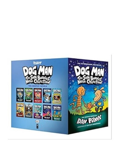 Buy Dog Man: The Supa Buddies Mega Collection: From the Creator of Captain Underpants (Dog Man 1-10 Box Set) in UAE