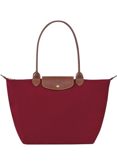 Buy Longchamp Women's Large Tote Bag, Handbag, Shoulder Bag Wine Red Classic in Saudi Arabia