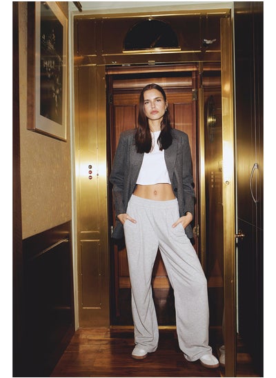 Buy Woman Wide Leg Knitted Trousers in Egypt