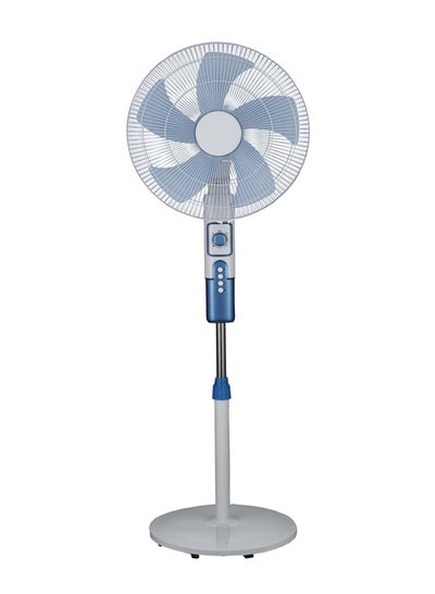 Buy 16 inch 55W Pedestal Stand Fan 90⁰ Oscillation Directions 3 Speed Levels  5 PP Blade With 60 Min Timer Best for Home & Office in UAE