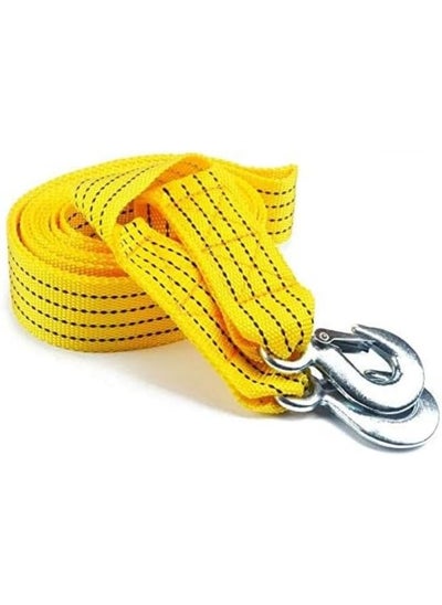 Buy Tow Rope Heavy Duty Car Tow Rope Strap Belt High Strength Nylon Strap With Strong Metal Hook Towing Cable For Trailer Towing Strap in UAE