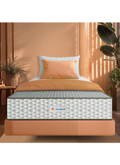 اشتري Sleepwell Dual Pro Profiled Foam | 10 Night Trial | Reversible | Gentle And Firm Triple Layered Anti Sag Foam Mattress | Twin Bed Size (200L x 120W x 20H cm) في الامارات