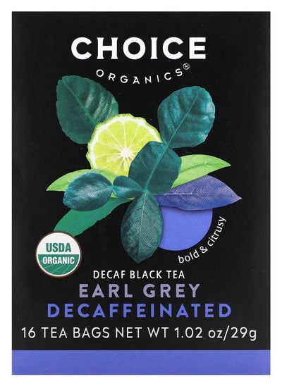 Buy Decaf Black Tea Earl Grey 16 Tea Bags 1.02 oz (29 g) in UAE