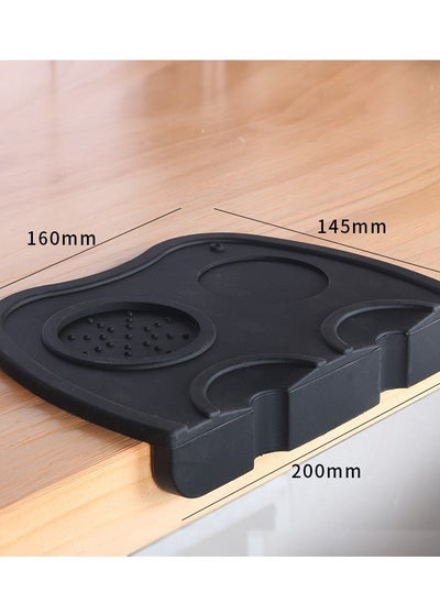 Buy Espresso Coffee Tamper Mat | coffee corner Silicone Non-Slip Coffee Press Base Tamping Mat | Waterproof shock absorption Rubber For Barista Work Surface of coffee Machine in UAE