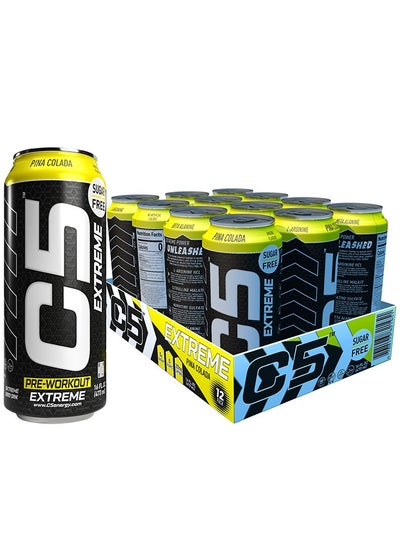 اشتري C5 Extreme Pina Colada Pre-Workout Full Box 12 Cans) في الامارات