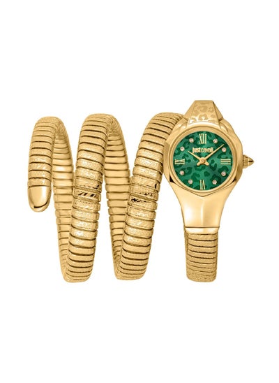 اشتري Just Cavalli Ravenna Yellow Gold Green Analog Watch - JC1L271M0035 في الامارات