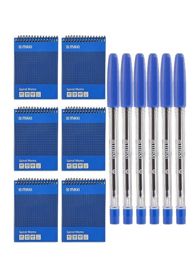 Buy 12-Piece Notepad and Ball Pen Set in UAE