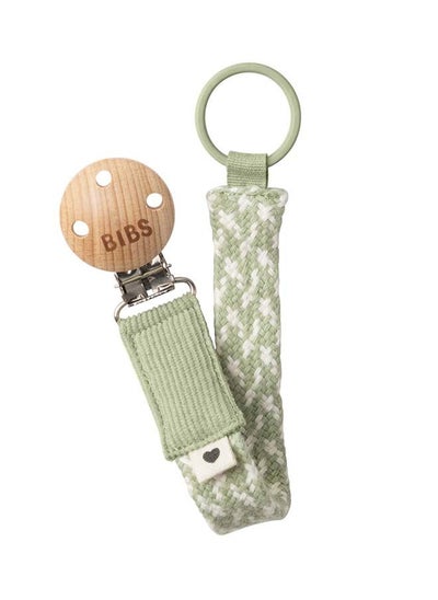 Buy Pacifier Clip Sage/Ivory in UAE