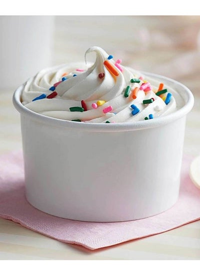 اشتري Hotpack | White Ice Cream Bowl 250Ml - 5 Pieces في الامارات