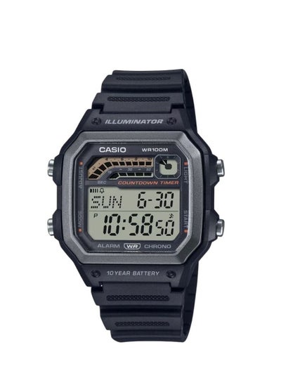 اشتري Casio General Digital Black Resin Strap Men Watch WS-1600H-1AVDF في السعودية