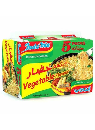 Buy Indomie Vegetable Flavour Instant Noodles 75g Pack of 5 in UAE