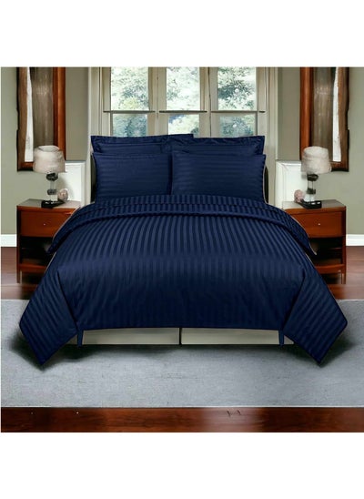 Buy 4-Piece Hotel Style Duvet Cover Set Without Filler King Size in Saudi Arabia