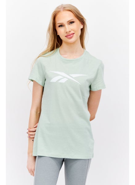 Buy Women Sportswear Fit Training Top, Light Green in UAE