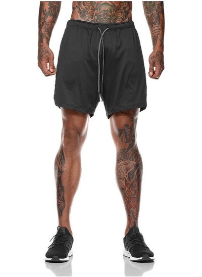 اشتري Men's Beach Shorts Sports Running Shorts Mesh Sports Fitness Shorts في الامارات