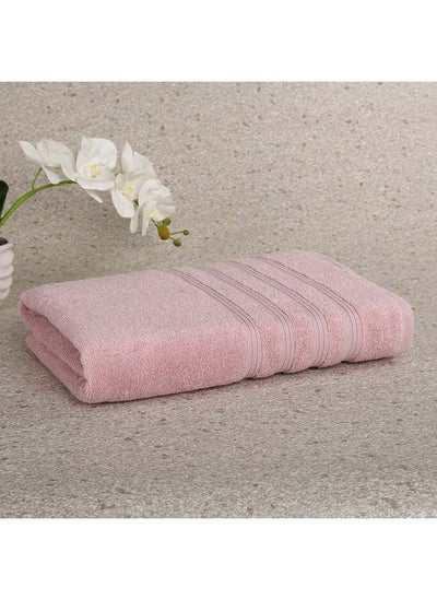 اشتري Ritzy Cotton Bath Sheet, Pink - 90X150 Cms في الامارات