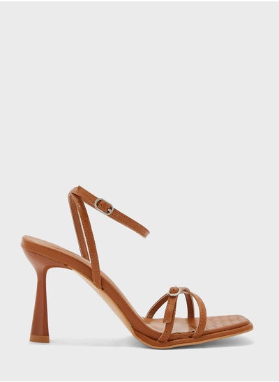 Buy Crossover Strap High Heels Sandals in UAE